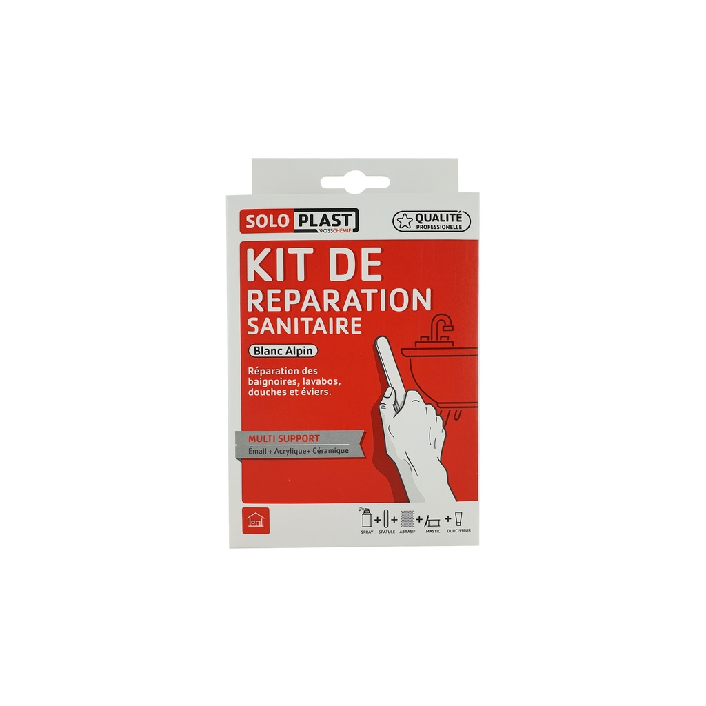 visuel 151333 KIT DE REPARATION SANITAIRE -blanc alpin