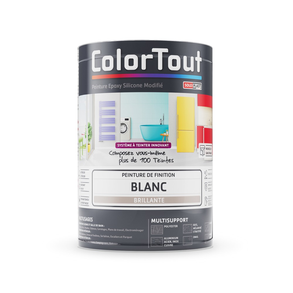 158508 PEINTURE DE FINITION BLANC BRILLANT