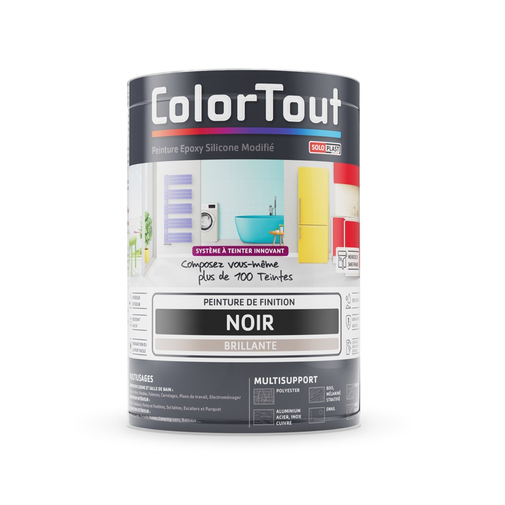 158509 PEINTURE DE FINITION NOIR BRILLANT