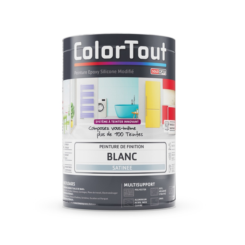 158511 PEINTURE DE FINITION BLANC SATINE