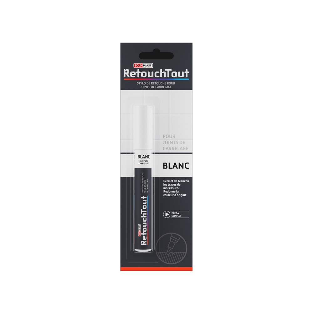 158740 STYLO JOINTS CARRELAGE BLANC