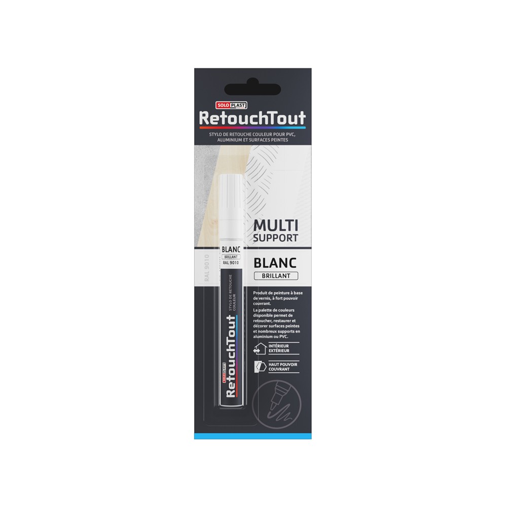 158746 STYLO COULEUR BLANC BRILLANT RAL 9010