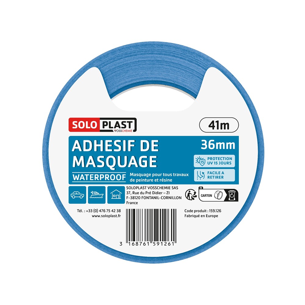 159127 ADHESIF DE MASQUAGE BLEU WATERPROOF